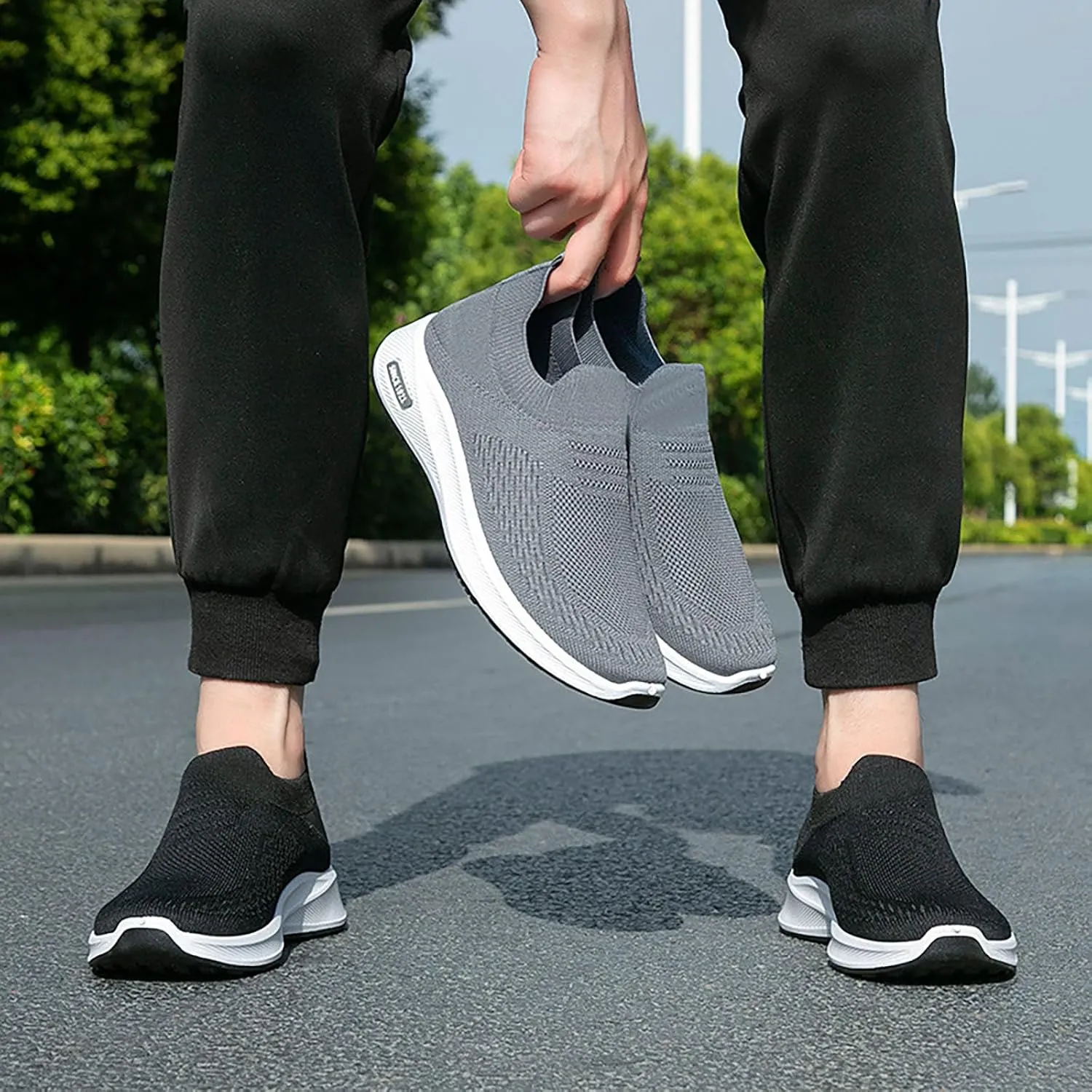 Men's Walking Shoes Golf Low Top Running Traveling Work Men's Sneaker