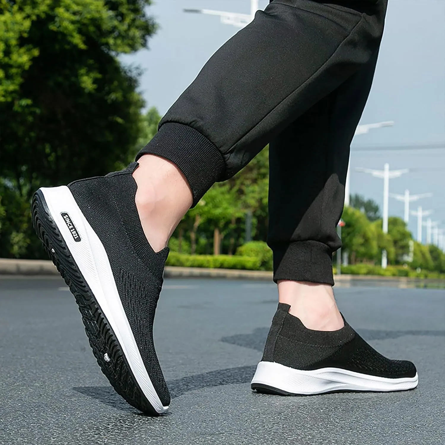 Men's Walking Shoes Golf Low Top Running Traveling Work Men's Sneaker
