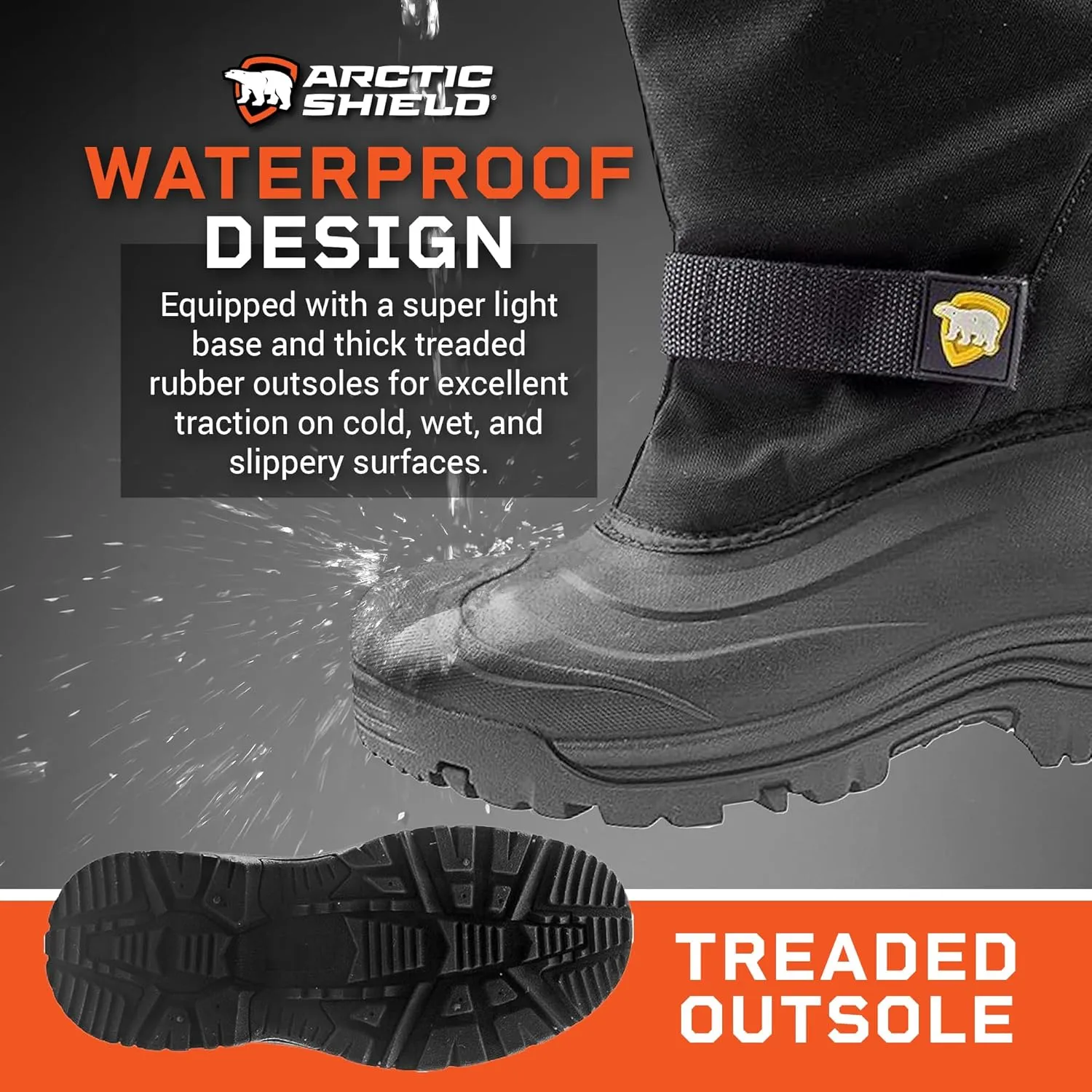Mens Winter Boots for Men with Removable Wearable Thermal Liner - Tall Warm Waterproof Insulated Mens Snow Boots for Men Rated to -40 F