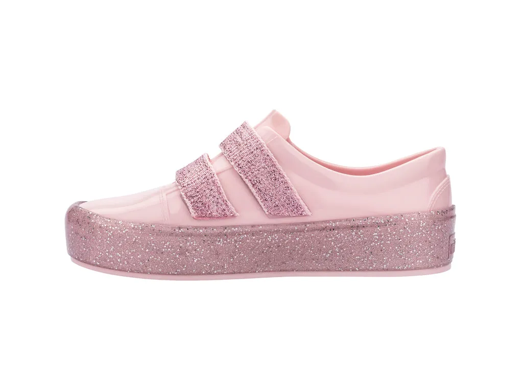 Mini Melissa Beanny Bugs Pink Glitter Sneakers For Kids
