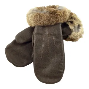 Mitts Leather Fur Ladies LC🍁