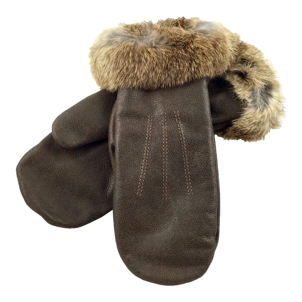 Mitts Leather Fur Ladies LC🍁