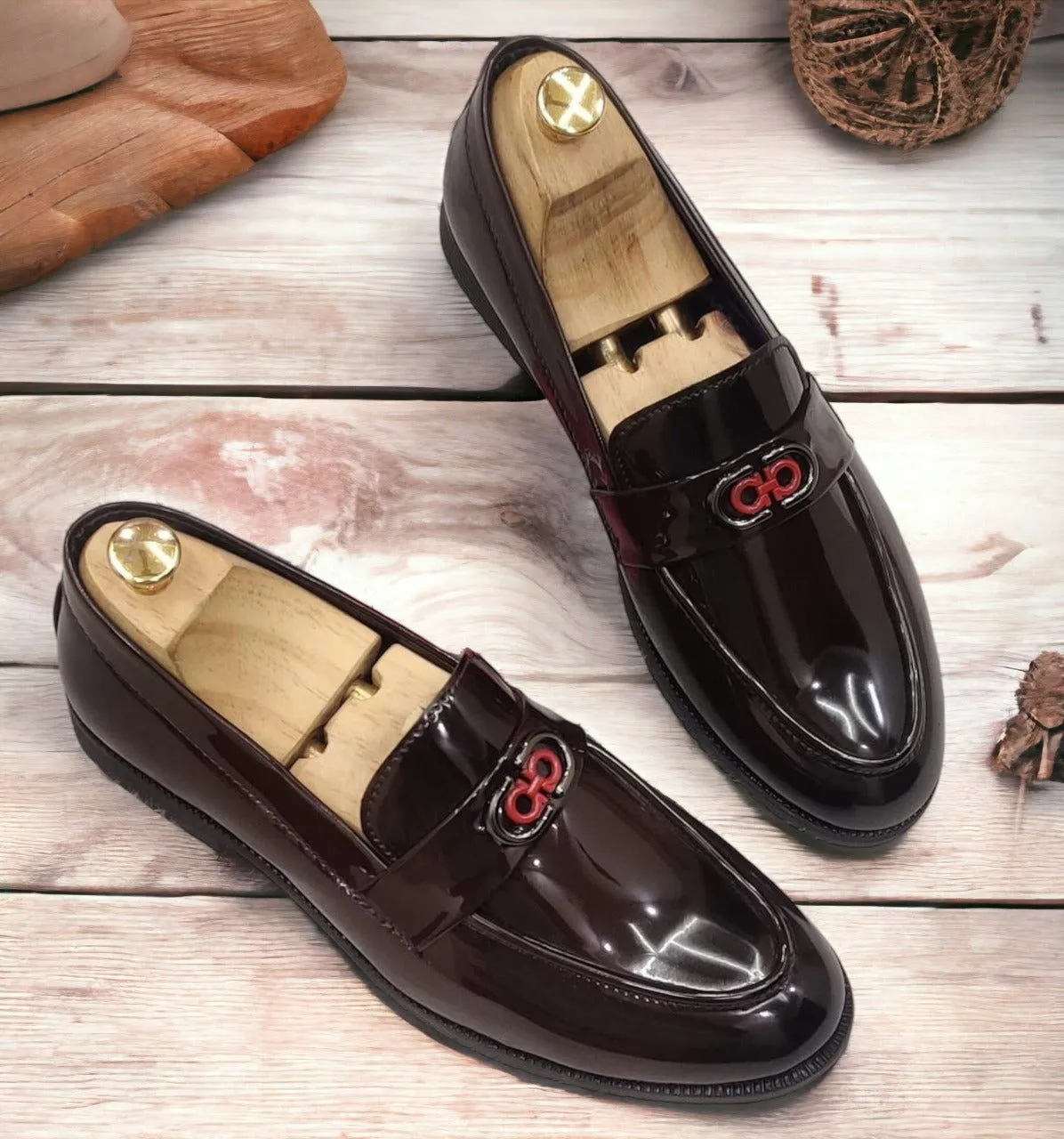 New Fashion Shiny Slip-On Loafer Shoes for Men