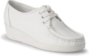 Nurse Mates Annie Hi Shoes | Full-Grain Leather | Slip-Resistant | Comfort Support | White