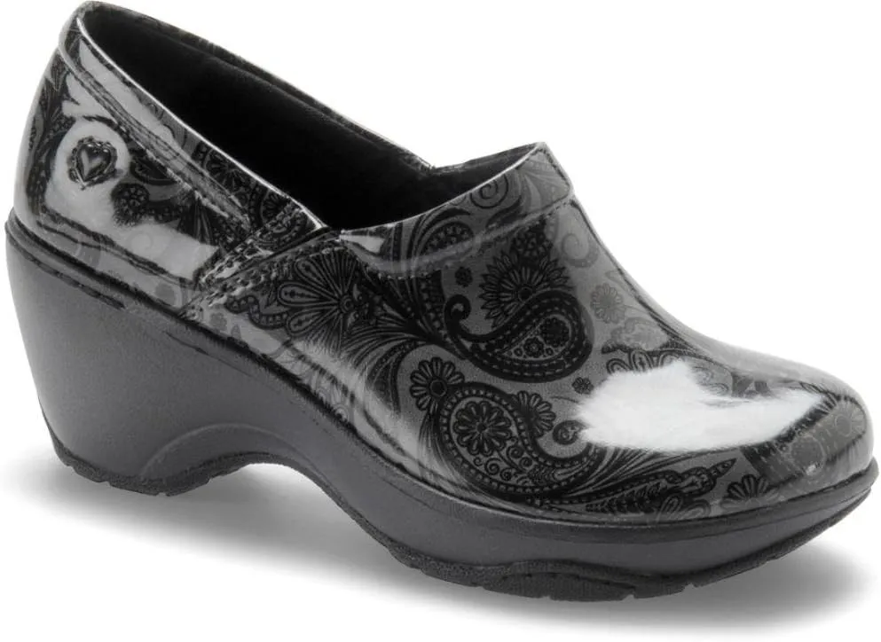 Nurse Mates Bryar Shoes | Full-Grain Leather | Slip-Resistant | Comfort Support | Black