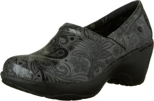 Nurse Mates Bryar Shoes | Full-Grain Leather | Slip-Resistant | Comfort Support | Black