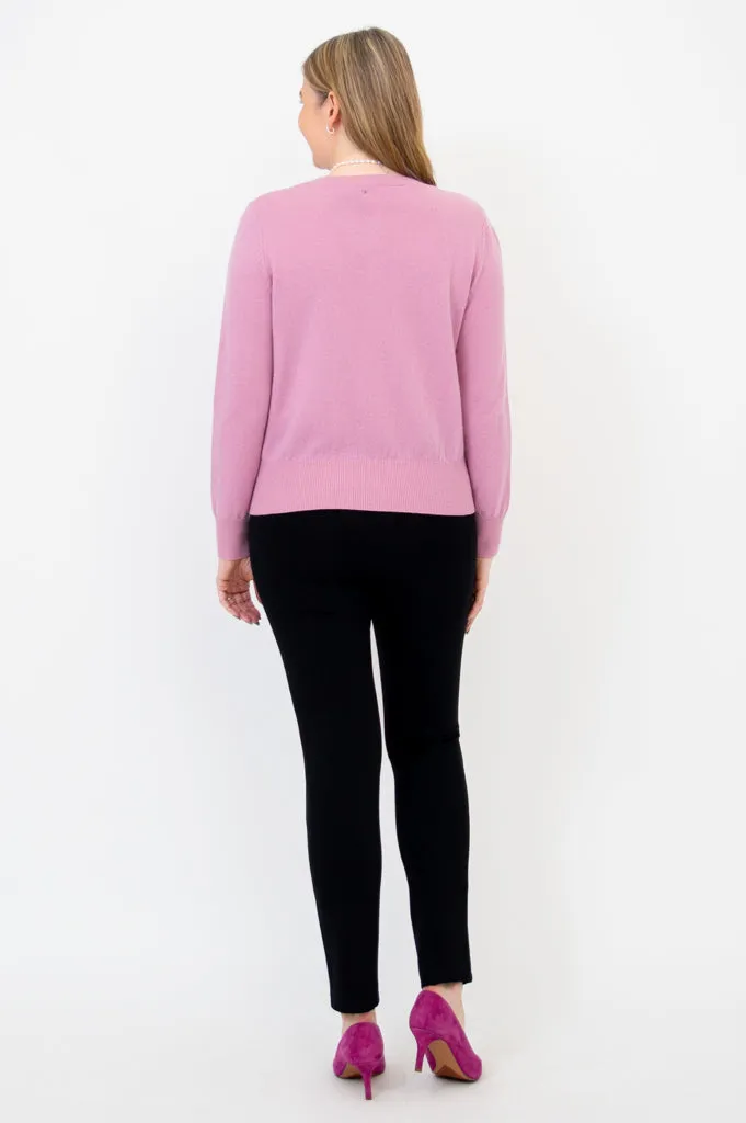Oakly Cardigan, Quartz, Wool Cashmere
