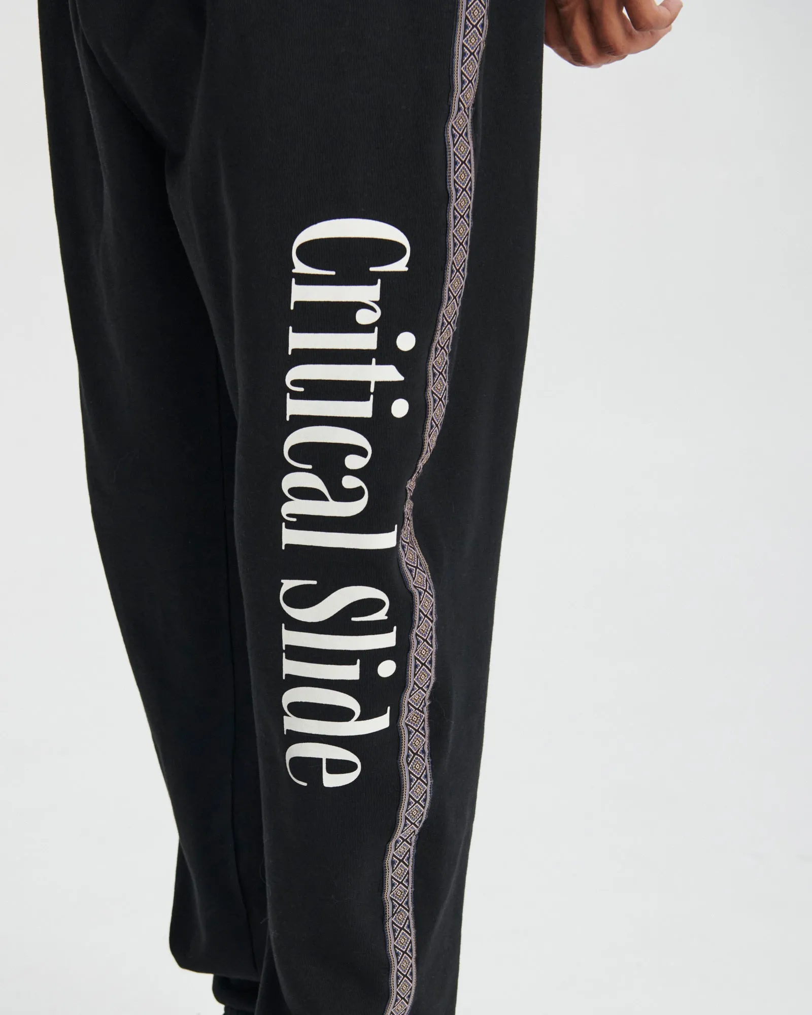 Offset Tape Trackie - Vintage Black