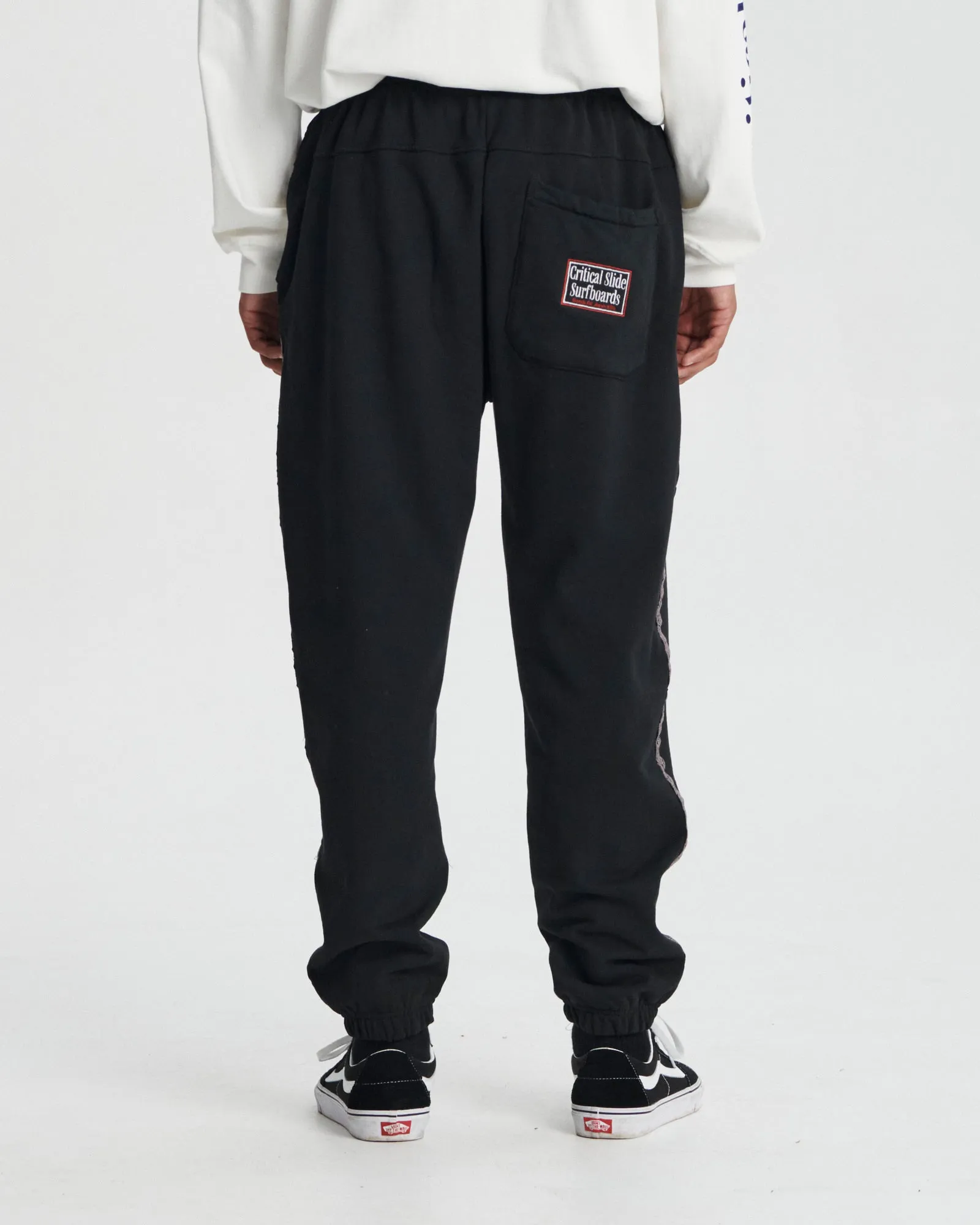 Offset Tape Trackie - Vintage Black