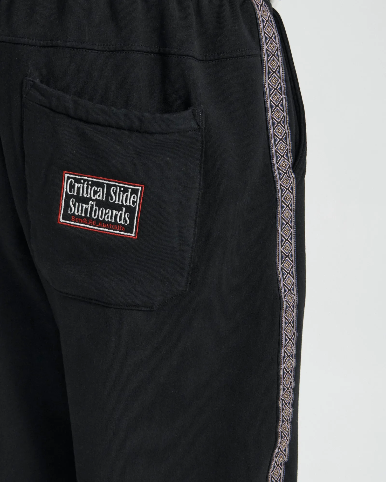 Offset Tape Trackie - Vintage Black