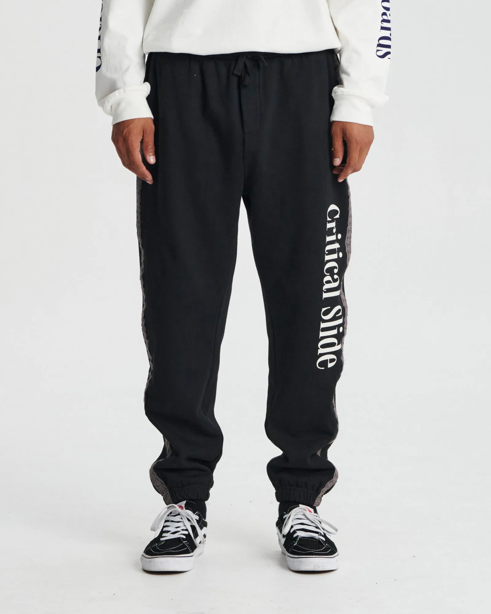 Offset Tape Trackie - Vintage Black