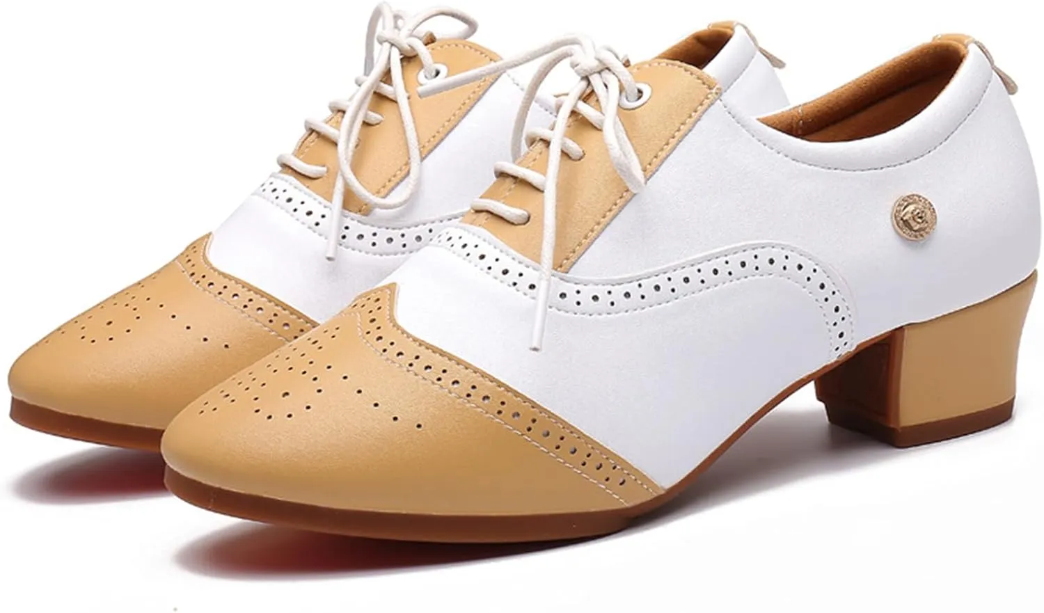 ONAIC Womens Latin Dance Shoes 5Cm Heels Comfortable Ballroom Dance Shoes Performance Professional Latin Salsa Shoes