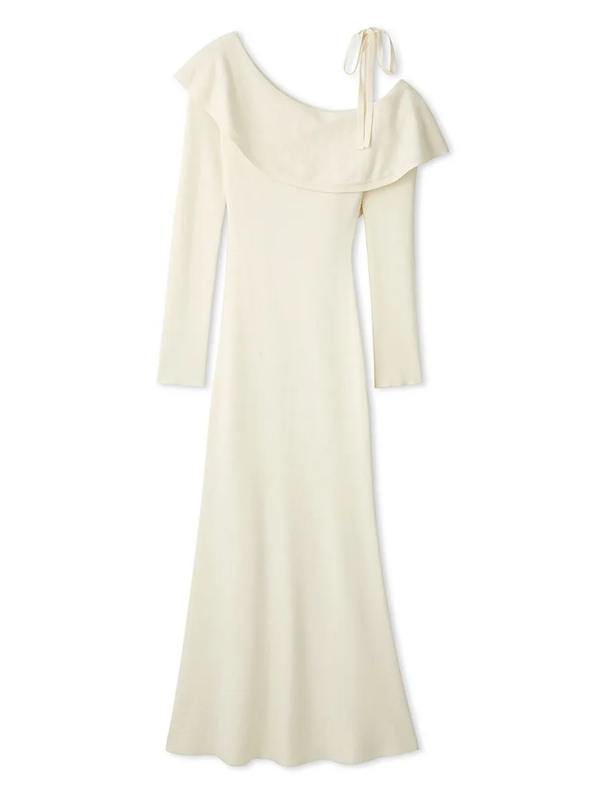 One-Shoulder Maxi Knit Dress