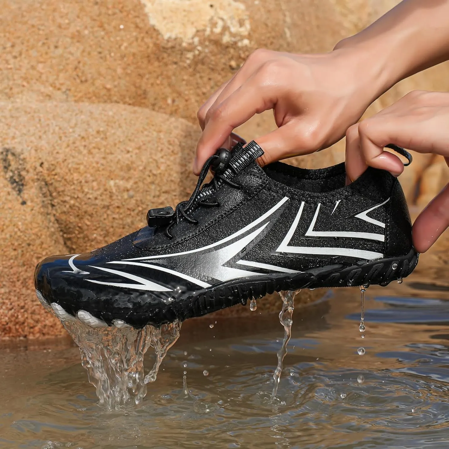 Orthotic Water Shoes with Arch Support for Women Wide Width Hiking Shoes Women Waterproof Lightweight Wide Toe Running Shoe Boots Sneakers for Walking Beach Hiking Drifting Wading Barefoot Footwear