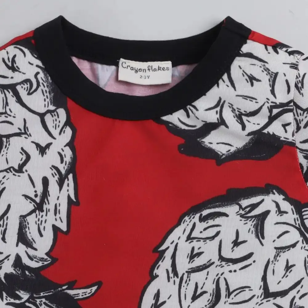 Pineapple Printed Tshirt - Red