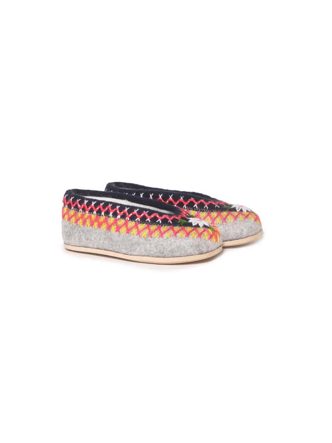 Polish kids felt slippers