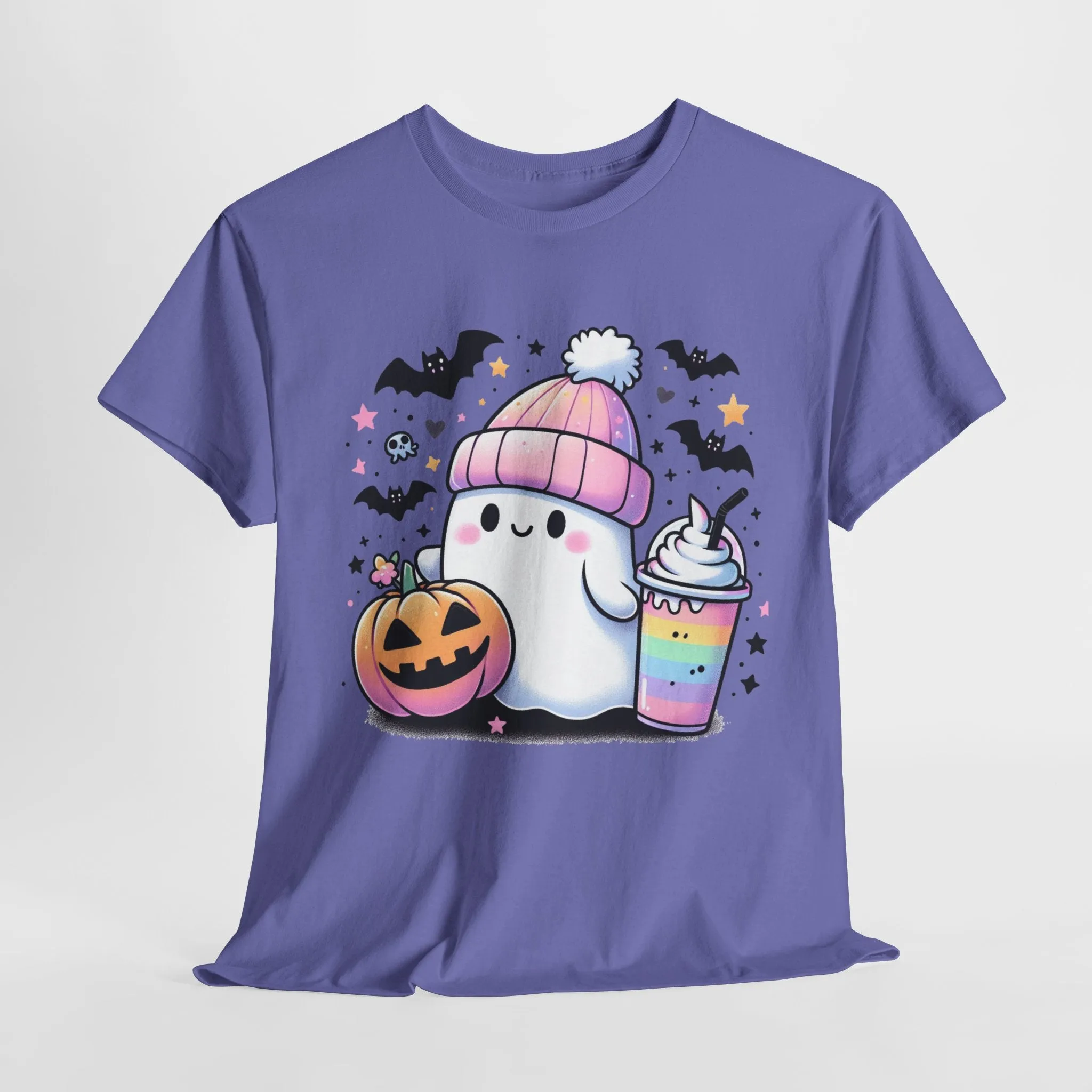 Pretty in Pastel - Cute Ghost - Halloween Shirt - Adult Unisex Tee -