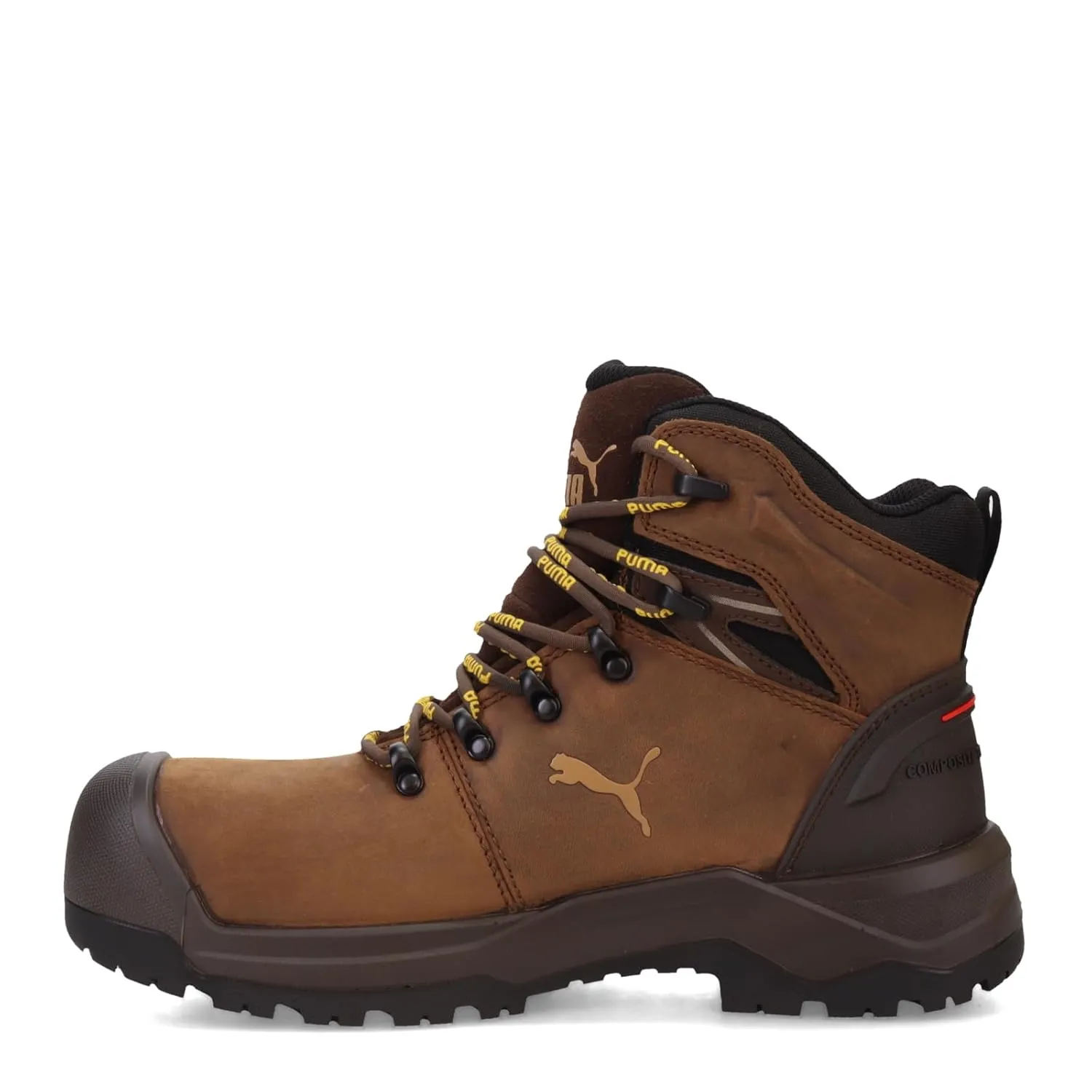 PUMA Men's Iron 6" Composite Toe Industrial Boot, Brown, 11