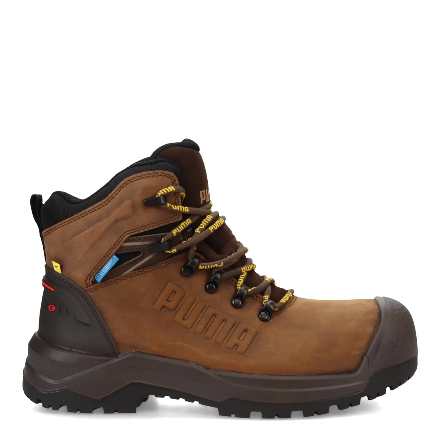 PUMA Men's Iron 6" Composite Toe Industrial Boot, Brown, 11