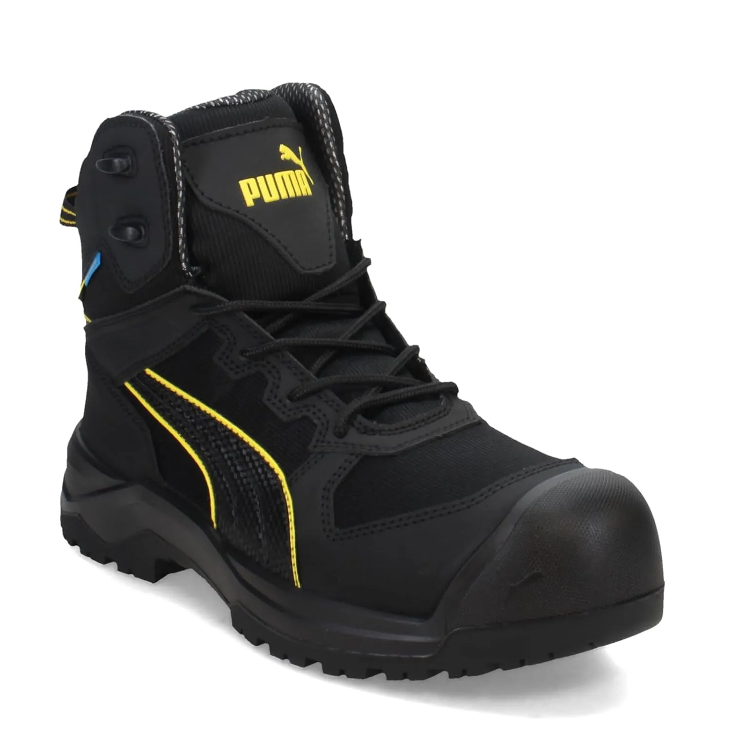 PUMA Men's Rock 6" Composite Toe Industrial Boot, Black, 11