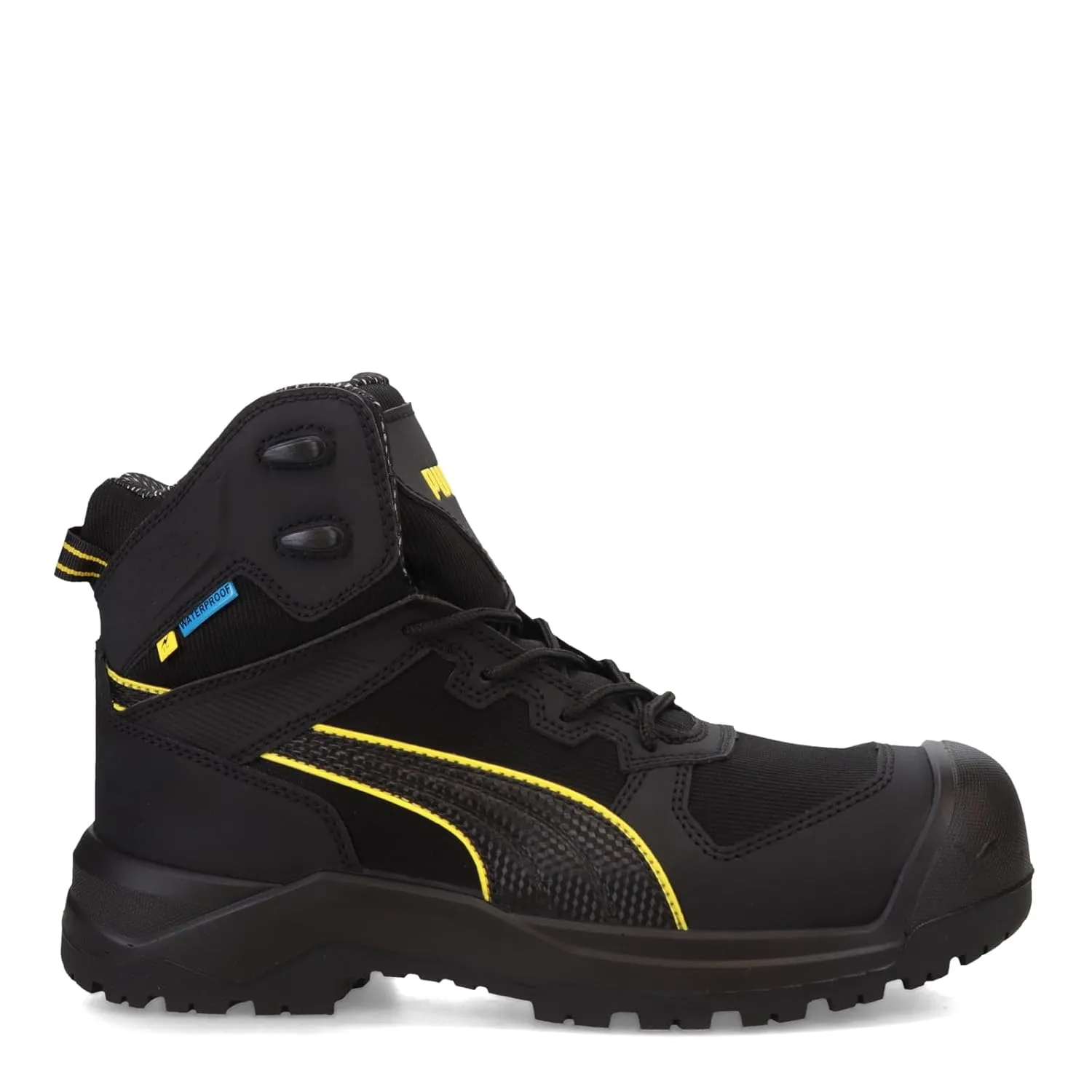 PUMA Men's Rock 6" Composite Toe Industrial Boot, Black, 11