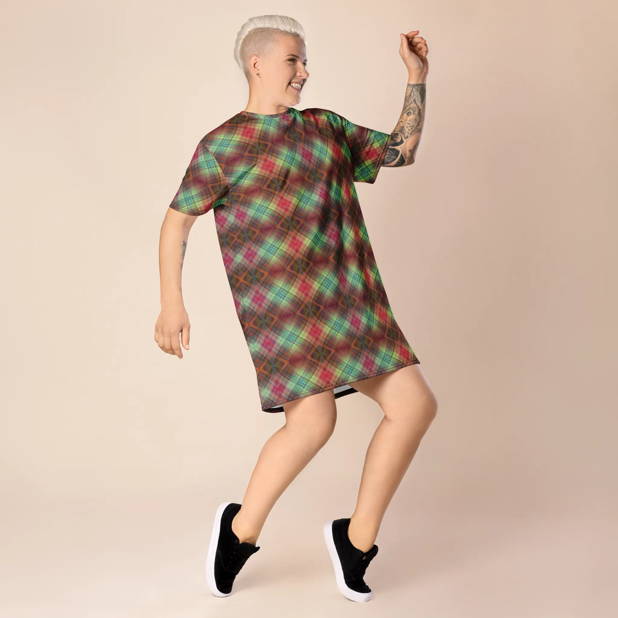 Recursia Argyle Rewired I T-Shirt Dress