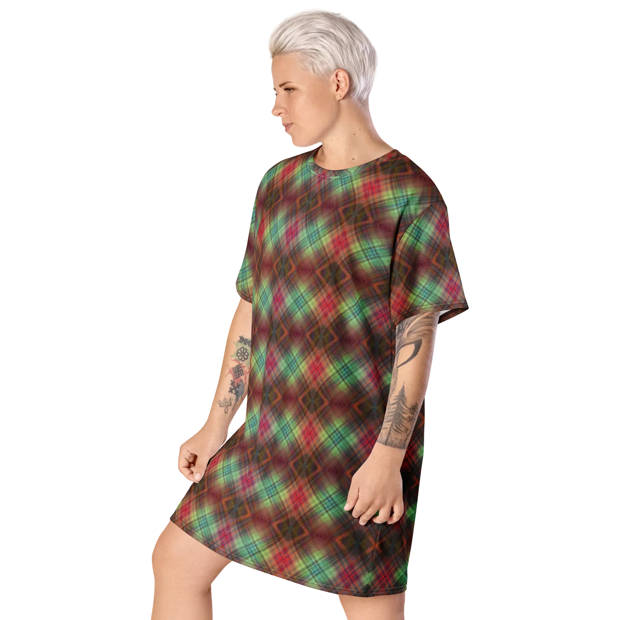 Recursia Argyle Rewired I T-Shirt Dress