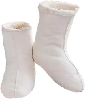 Reyox Men Sheepskin Boot Liners, Thick Warm Wool Fluffy Fleece Replacement Liners for Boots Rainboots