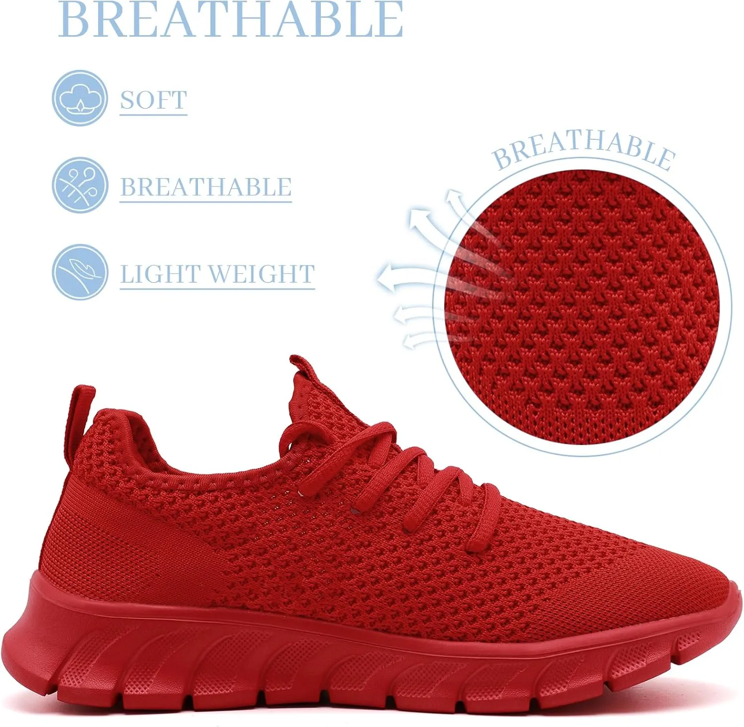 Running Shoes for Men Womens Walking Tennis Gym Sneakers Slip On Comfortable Lightweight Athletic Workout Fashion Sports Shoes