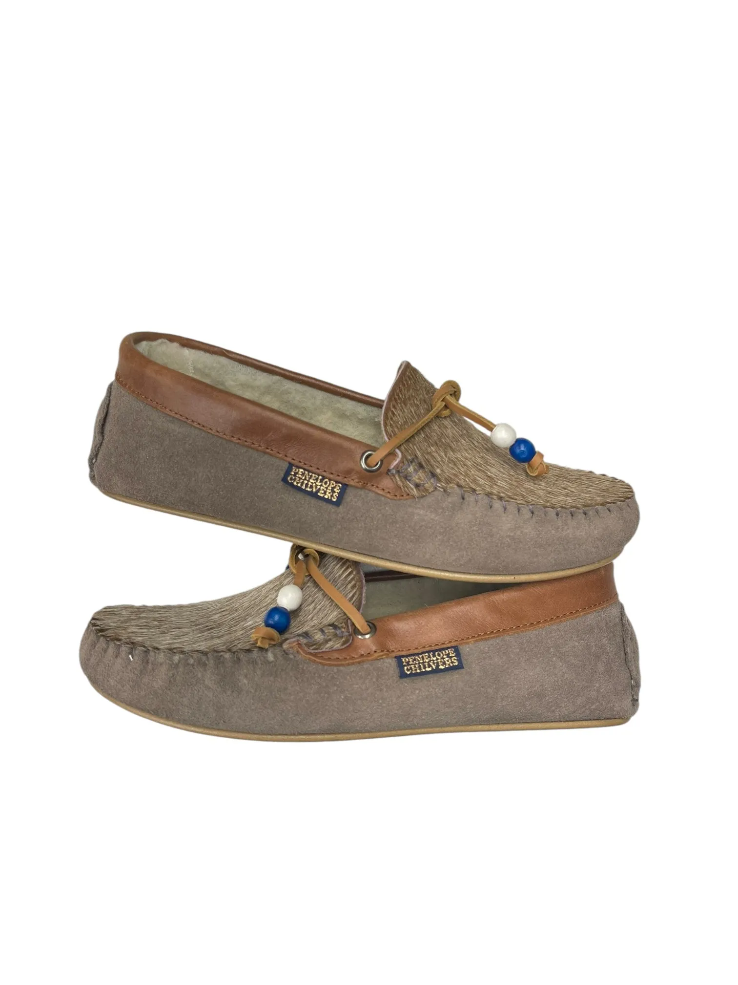 Shoes Flats By Clothes Mentor In Grey, Size: 6.5