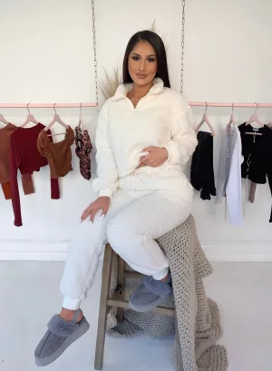sienna teddy set (WHITE)