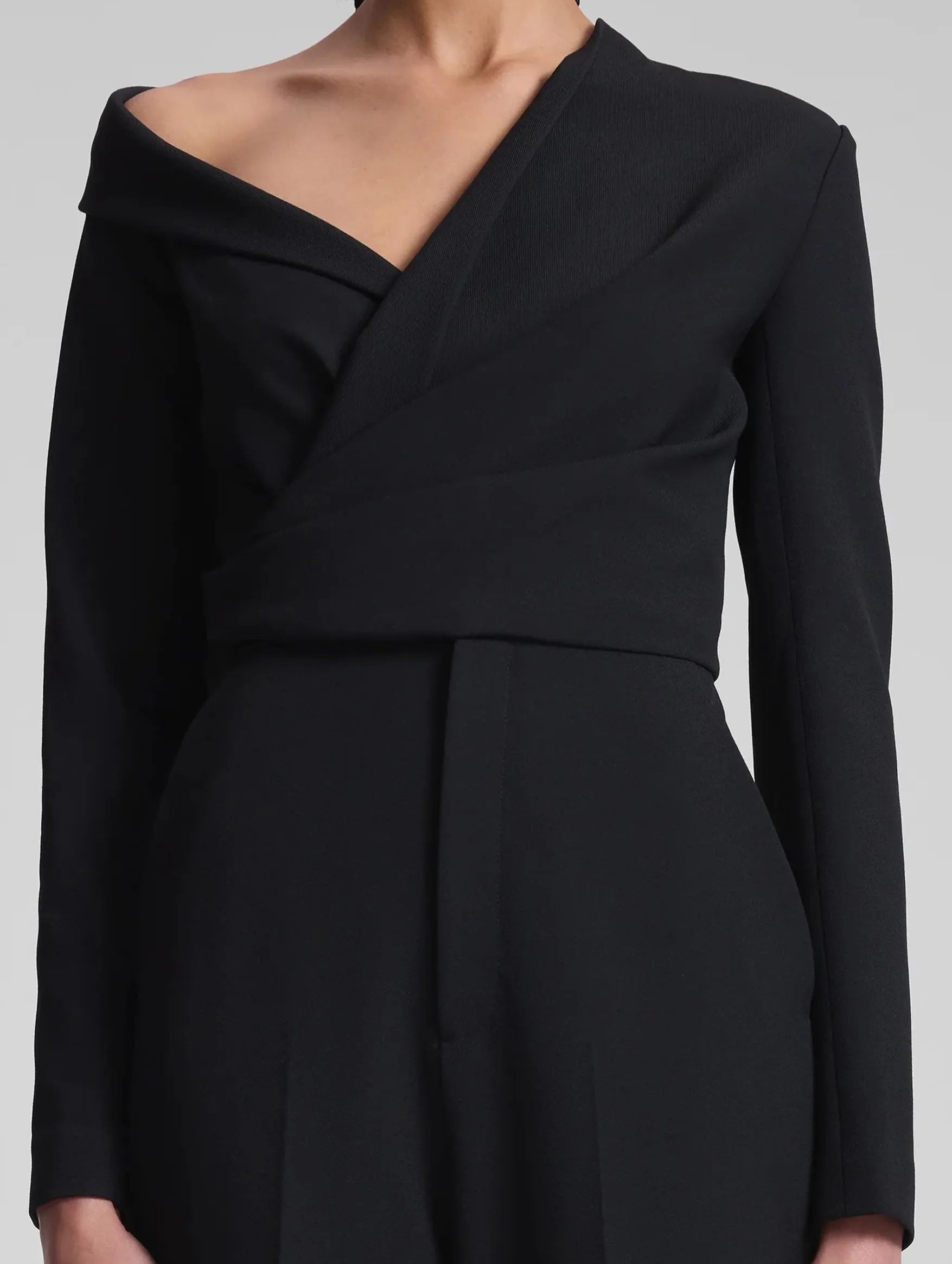Skyla Asymmetric Jumpsuit in Black