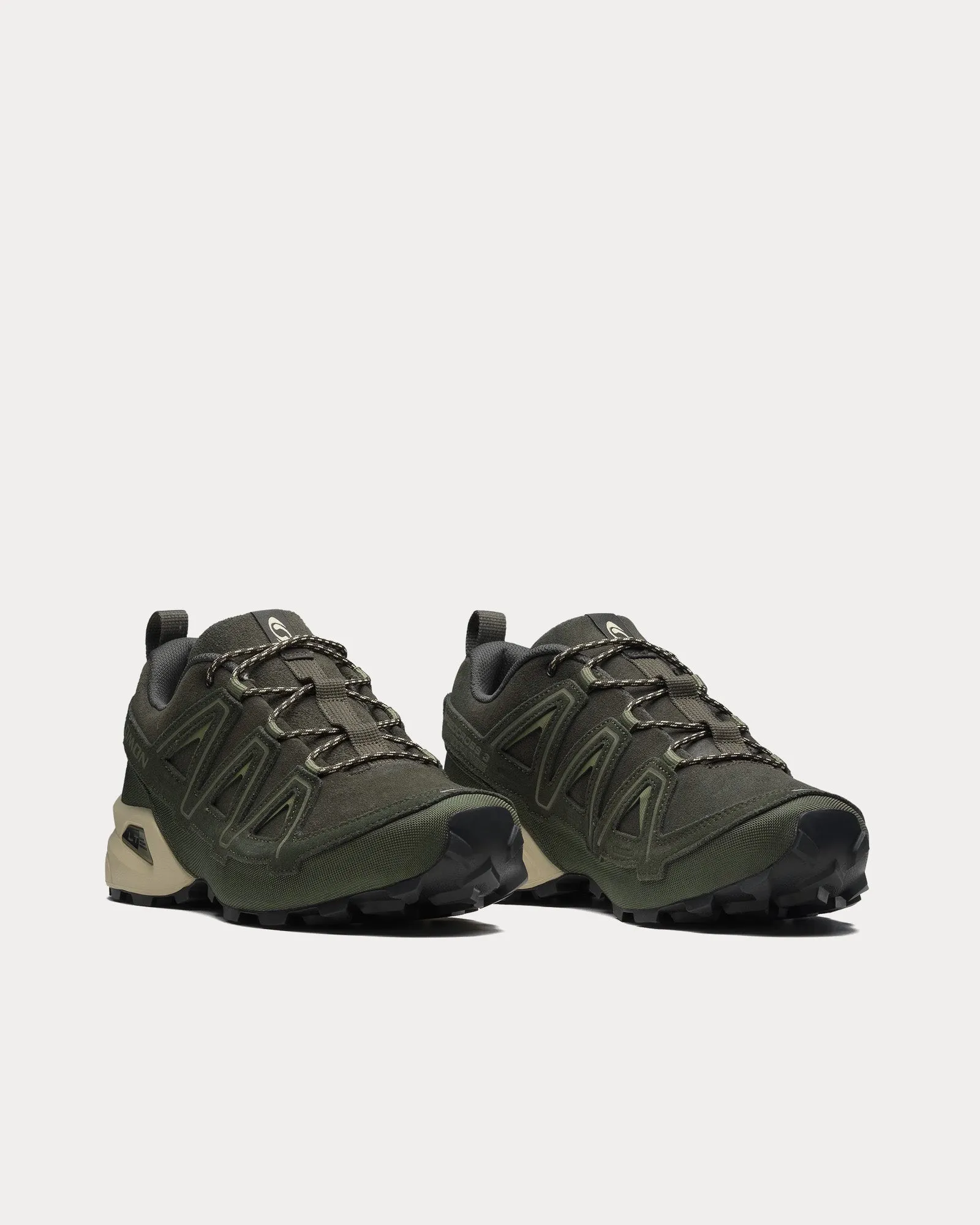Speedcross 3 Expanse Leather Peat / Deep Lichen Green / Green Haze Low Top Sneakers