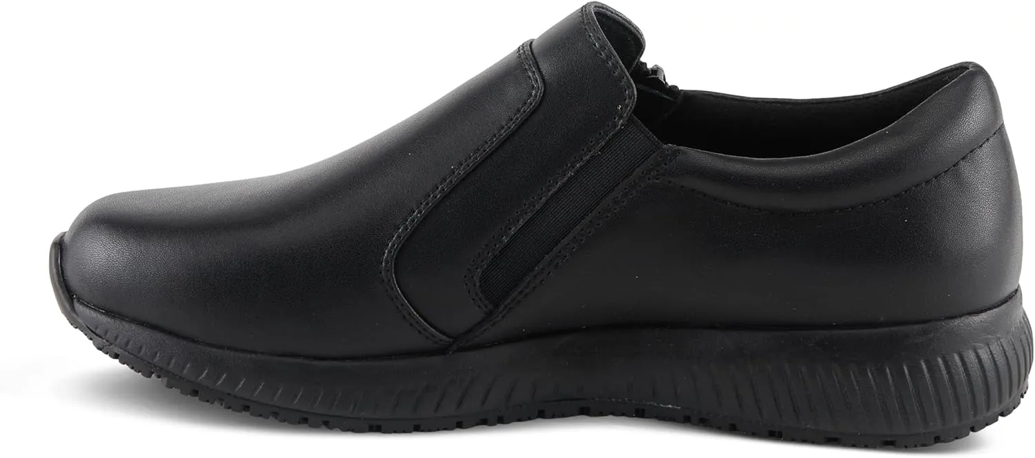 Spring Step Branski Professional Shoes for Women Work - Everyday Wear Slip On Womens Nursing Shoes Leather Upper, Cushioned Footbed, Zipper Closure