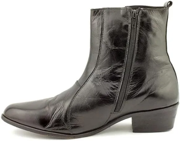 Stacy Adams Men's Santos Plain-Toe Side Zipper Boot