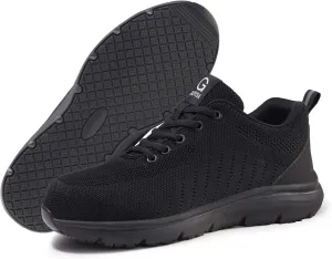 Steel Toe Shoes for Men, Lightweight Work Shoes,Construction Industrial Work Safety Boots, Comfortable Steel Toe Sneakers for Men Women
