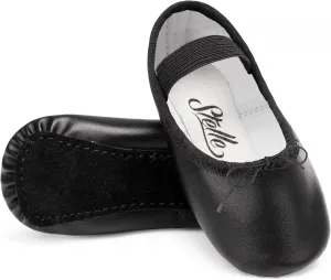 Stelle Ballet Shoes for Girls Toddler Dance Slippers PU Leather Boys Ballerina Shoes for Toddler/Little Kid/Big Kid/Women