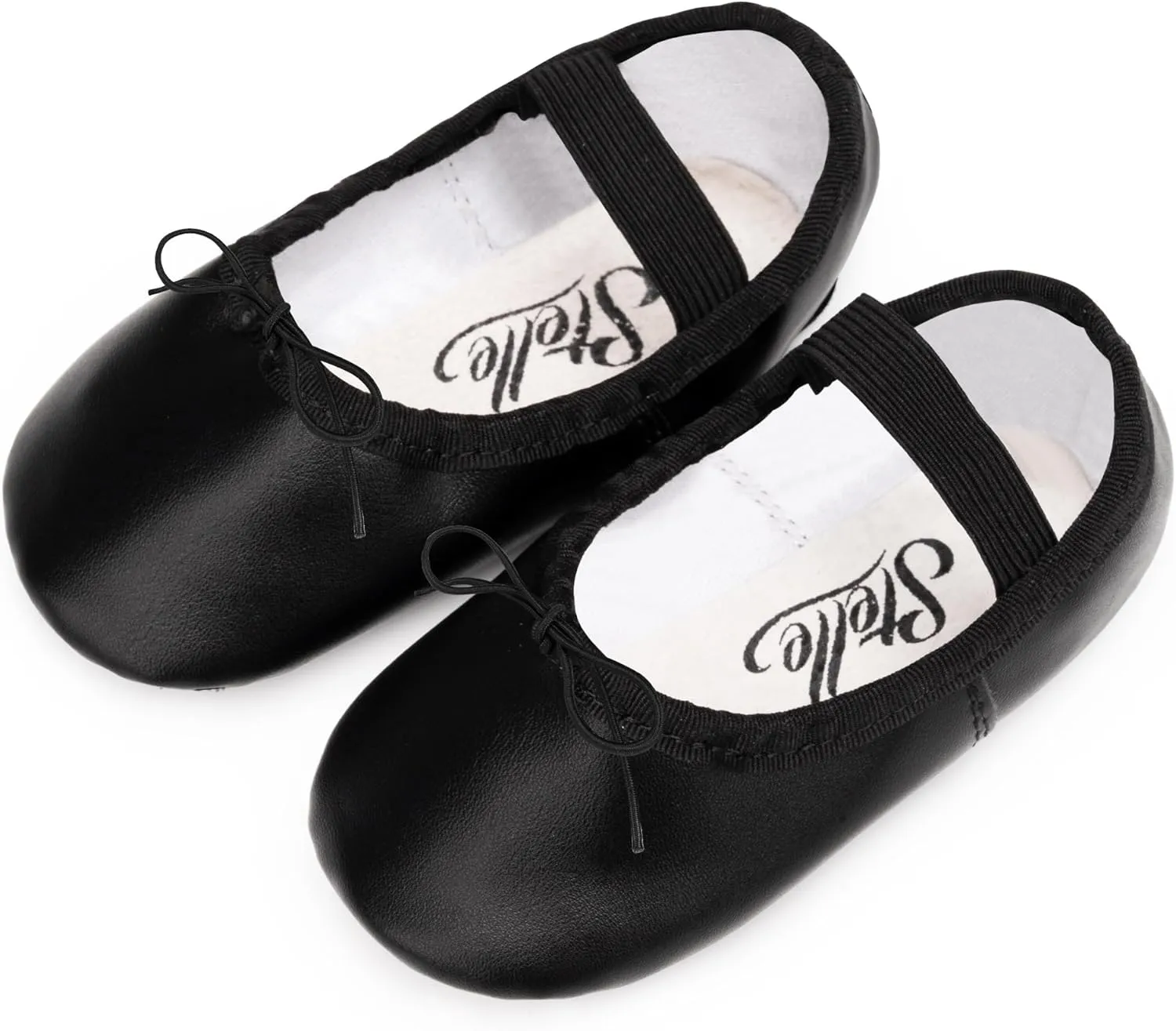 Stelle Ballet Shoes for Girls Toddler Dance Slippers PU Leather Boys Ballerina Shoes for Toddler/Little Kid/Big Kid/Women