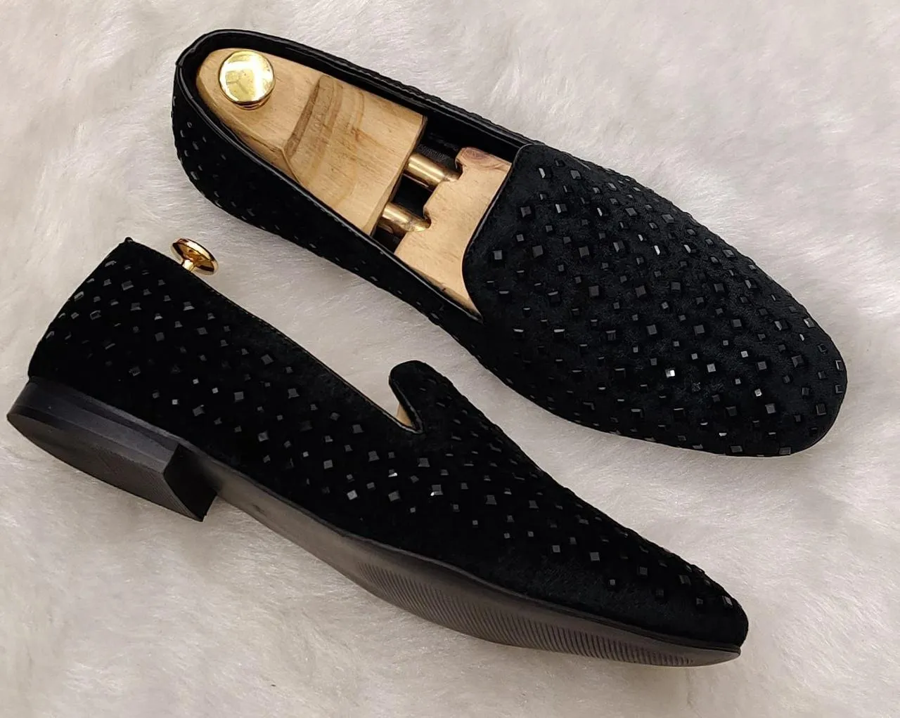 Studded Moccasin Loafers Fusion of Party Elegance and Casual Comfort