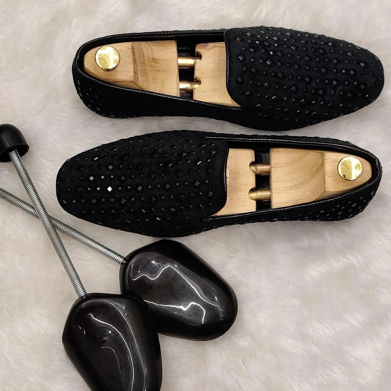 Studded Moccasin Loafers Fusion of Party Elegance and Casual Comfort
