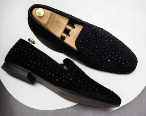 Studded Moccasin Loafers Fusion of Party Elegance and Casual Comfort