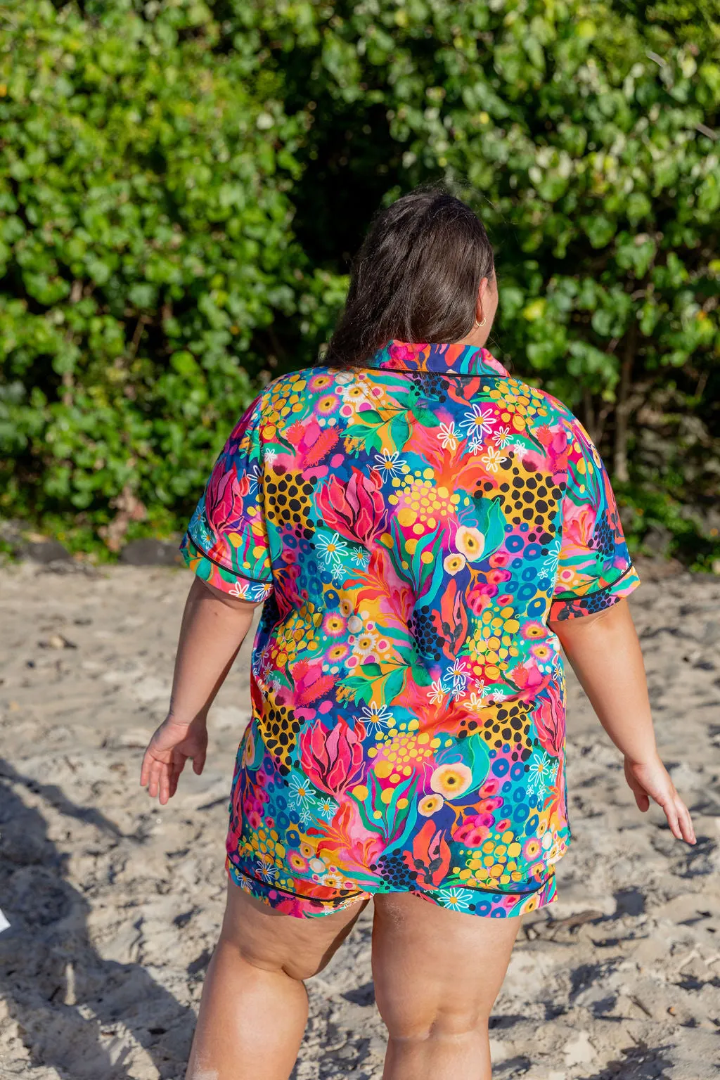Sundown SS Shirt and Short Sleepwear Set in Matilda by Kasey Rainbow