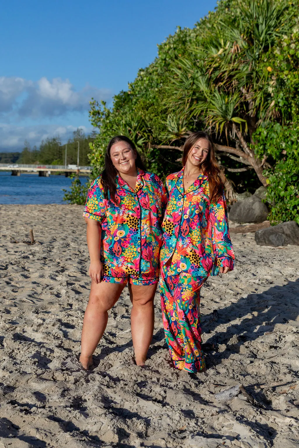 Sundown SS Shirt and Short Sleepwear Set in Matilda by Kasey Rainbow