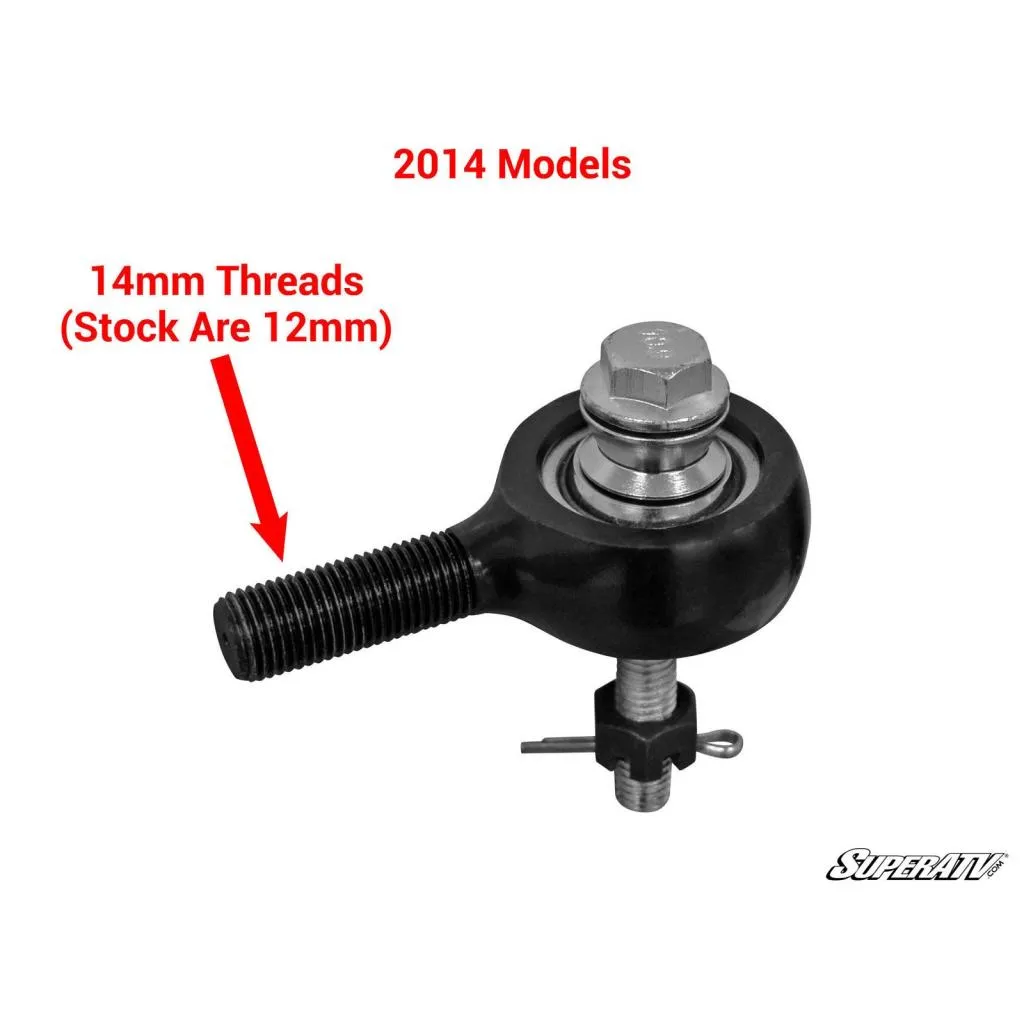 SuperATV Polaris RZR XP 1000 Z-Bend Tie Rod Kit - Replacement for SuperATV Lift Kits