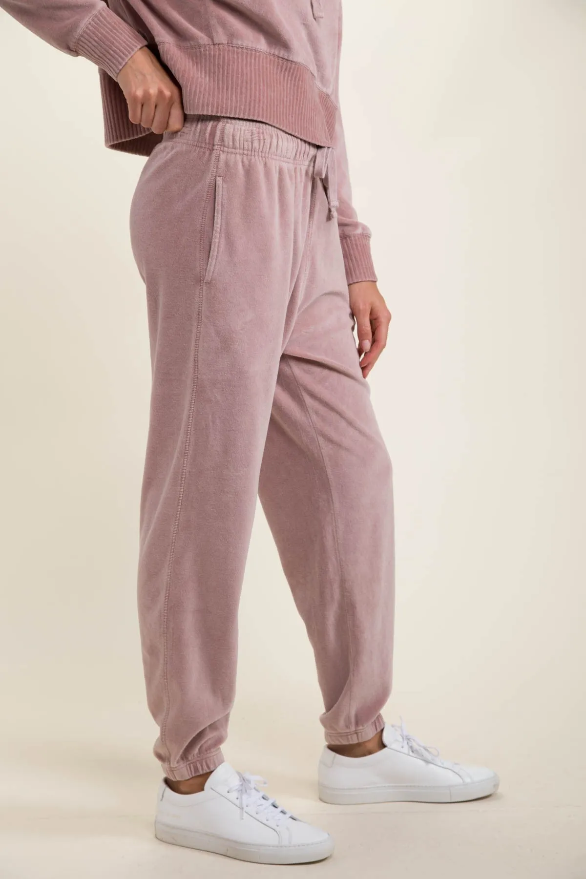 Tapered Velour Joggers