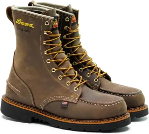 Thorogood 1957 Series 8 Waterproof Moc Toe Work Boots for Men - Soft Toe, Full-Grain Leather with Comfort Insole and Slip-Resistant Heel Outsole; EH Rated