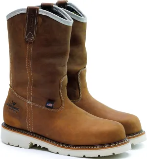 Thorogood American Heritage 11 Waterproof Steel Toe Wellington Boots for Men Made from Premium Leather with Slip-Resistant Heel Outsole and Comfort Insole
