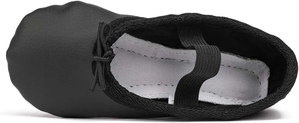 Toddler Ballet Shoes for Girls Baby Ballet Slippers Leather Full Sole Women Ballerina Dance Shoes