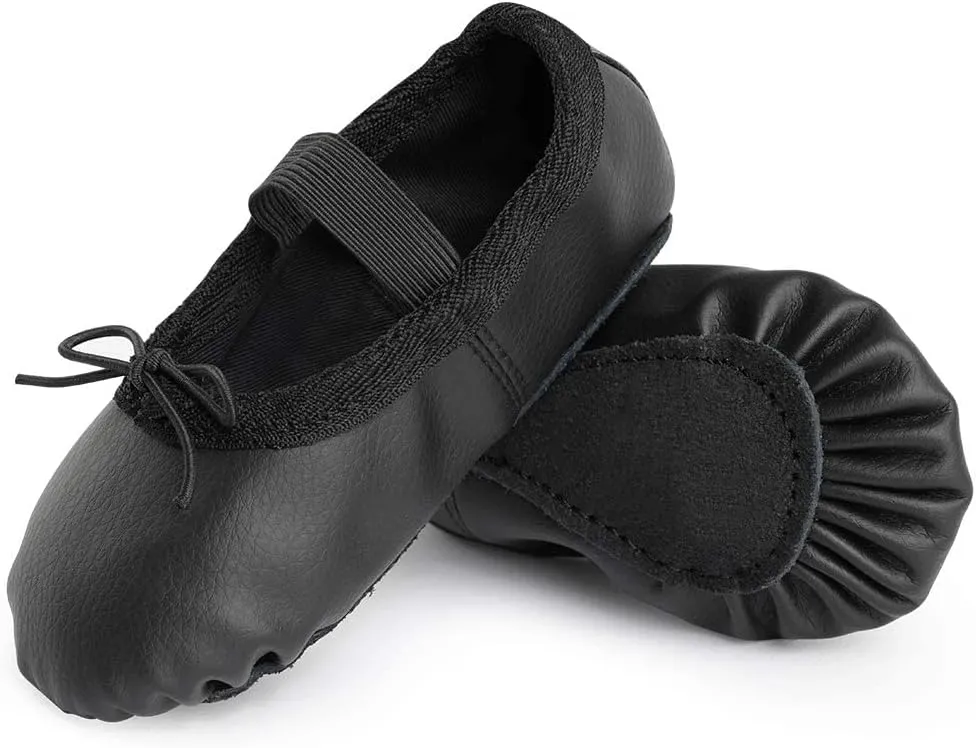 Toddler Ballet Shoes for Girls Baby Ballet Slippers Leather Full Sole Women Ballerina Dance Shoes