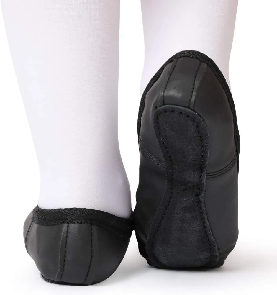 Toddler Ballet Shoes for Girls Baby Ballet Slippers Leather Full Sole Women Ballerina Dance Shoes